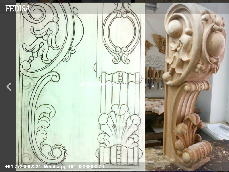 Wood carving cnc wood carving wood sculpture Model No - 1486